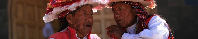 Authority Men In Taquile On Sundays